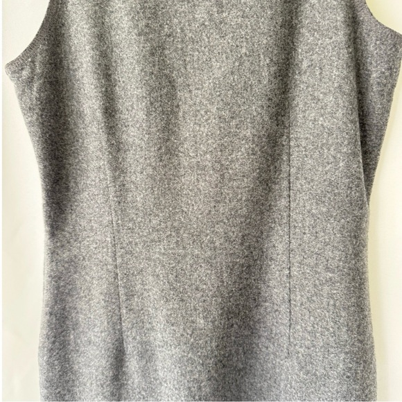 American Eagle Women’s 2 Sleeveless Shift Dress Wool Gray Dark Academia Preppy - Picture 11 of 11
